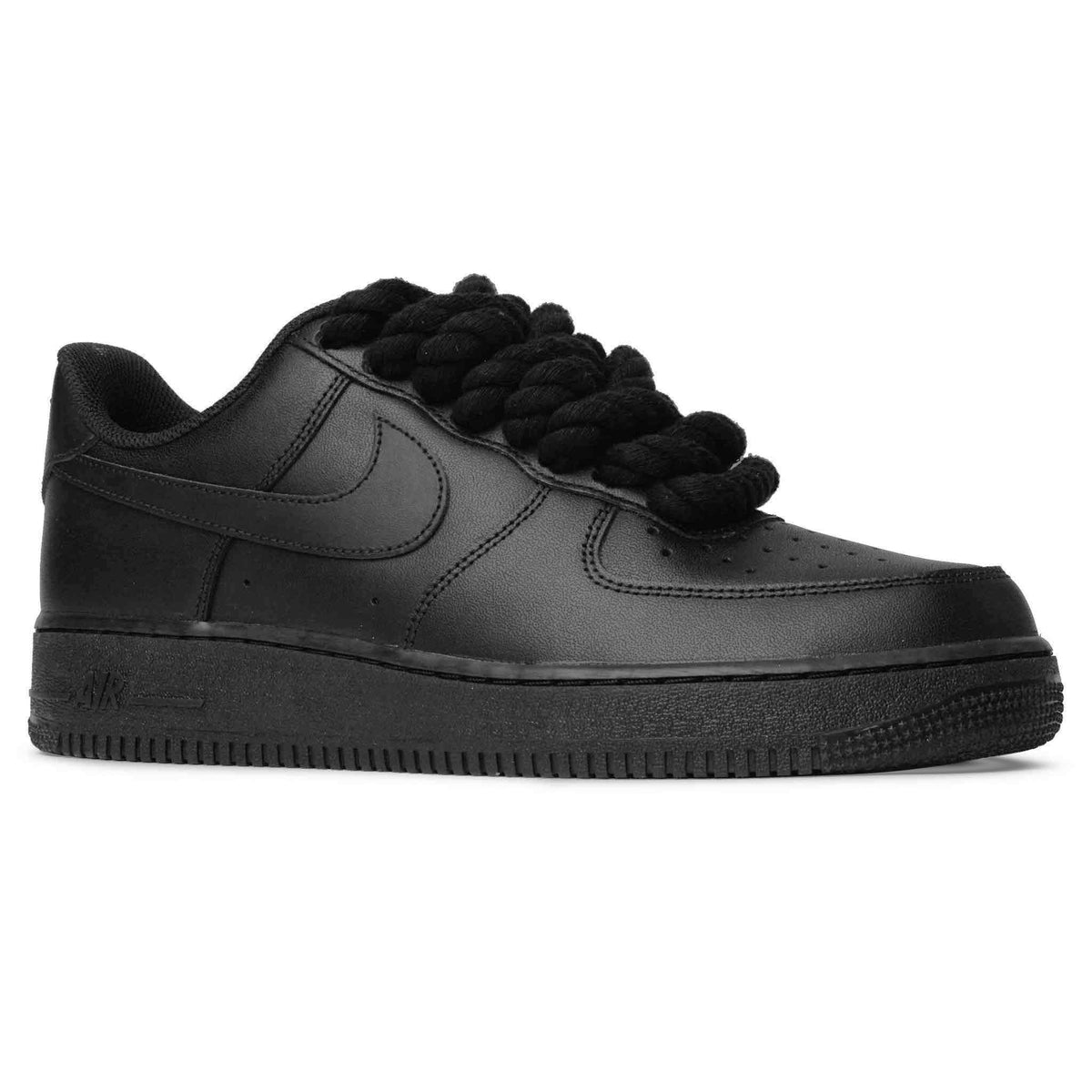 Nike Air Force 1 Low Rope Lace Black Sneakers