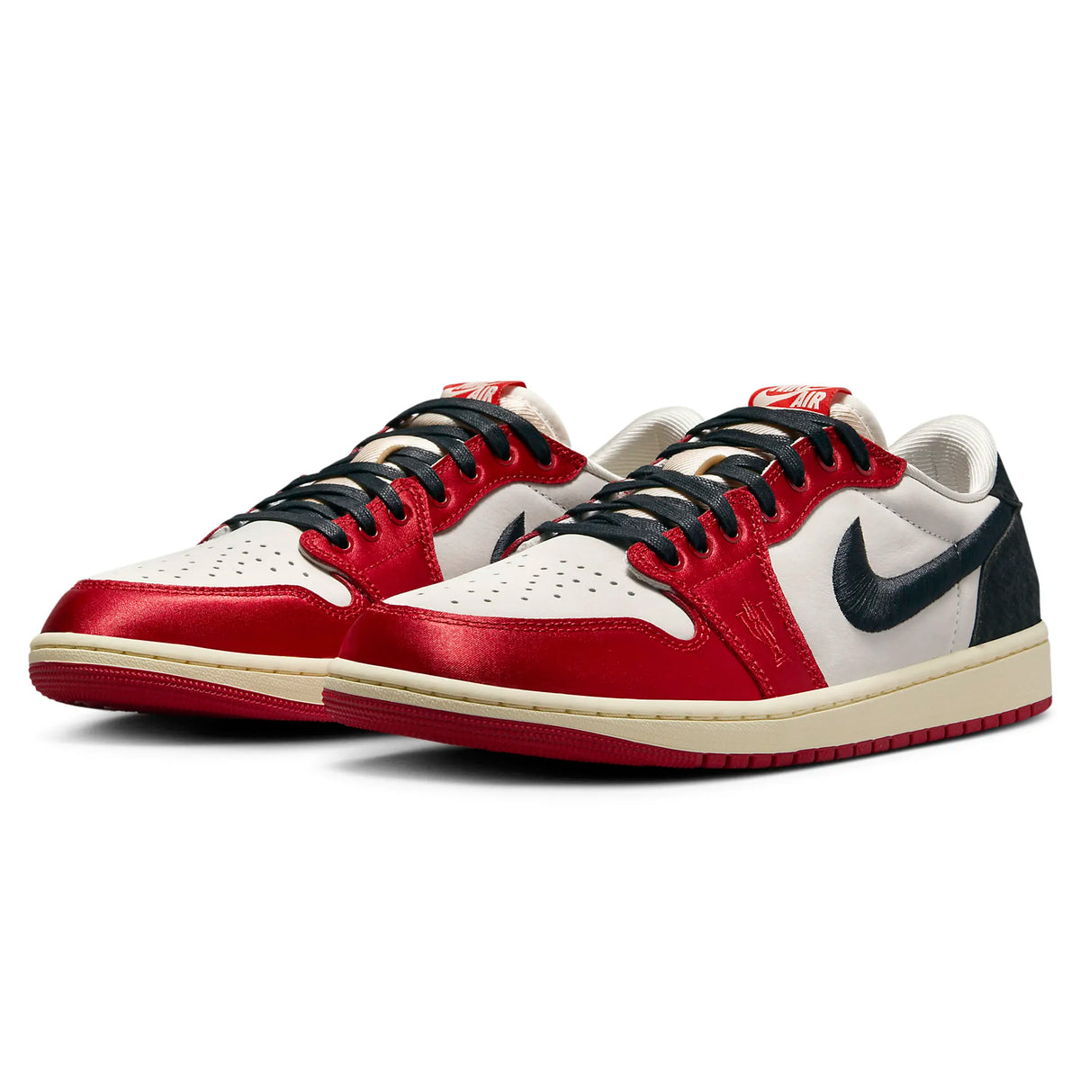 Trophy Room X Air Jordan 1 Retro Low OG SP Rookie Card Away Sneakers - Red