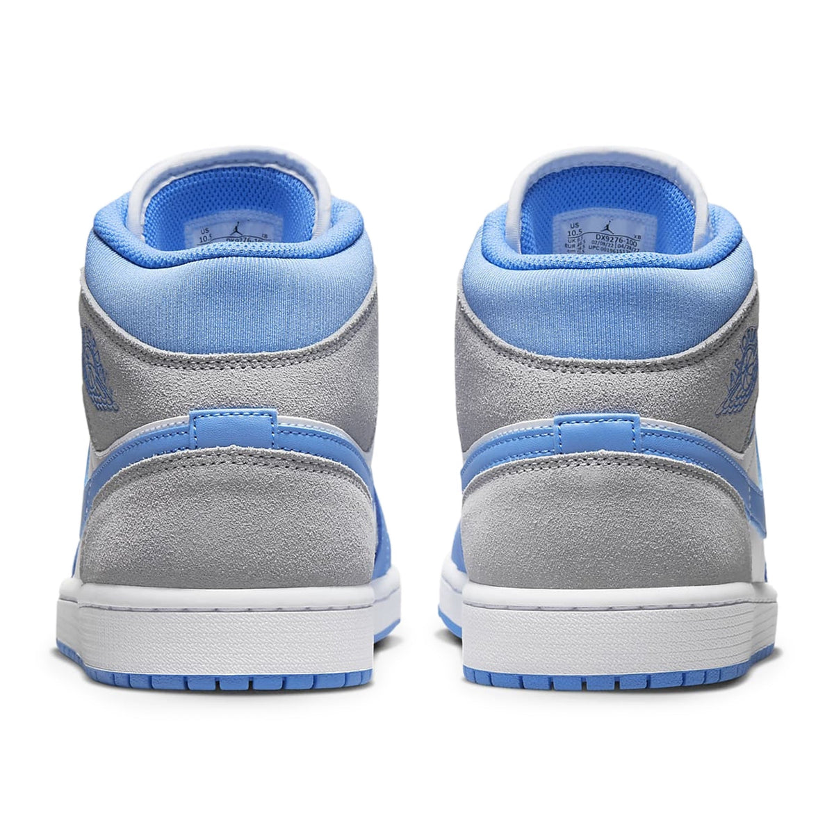 Air Jordan 1 Mid University Blue Grey Sneakers