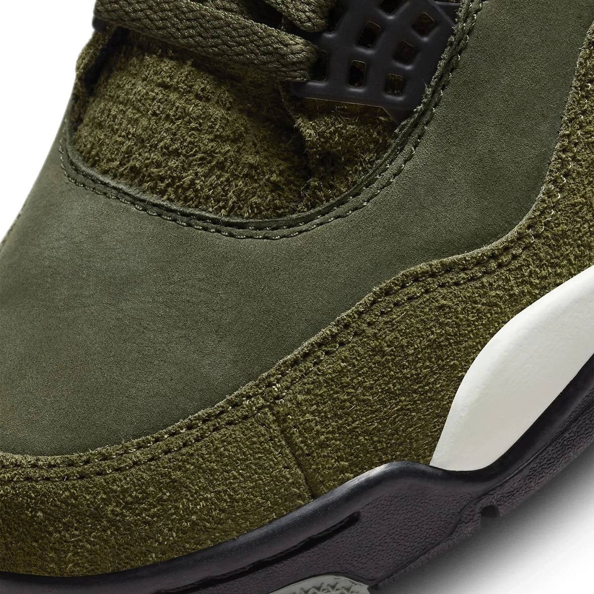 Air Jordan 4 Retro SE Craft Olive Sneakers - Green
