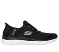 Skechers Slip-ins: Summits - Classy Night, BLACK / ROSE GOLD