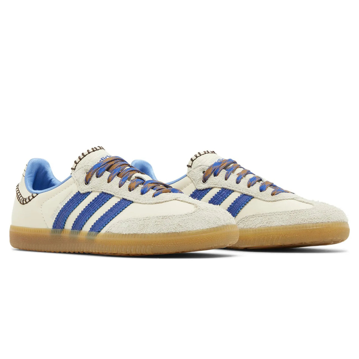 Adidas Samba Wales Bonner Nylon Wonder Clay Royal Blue Sneakers - Beige