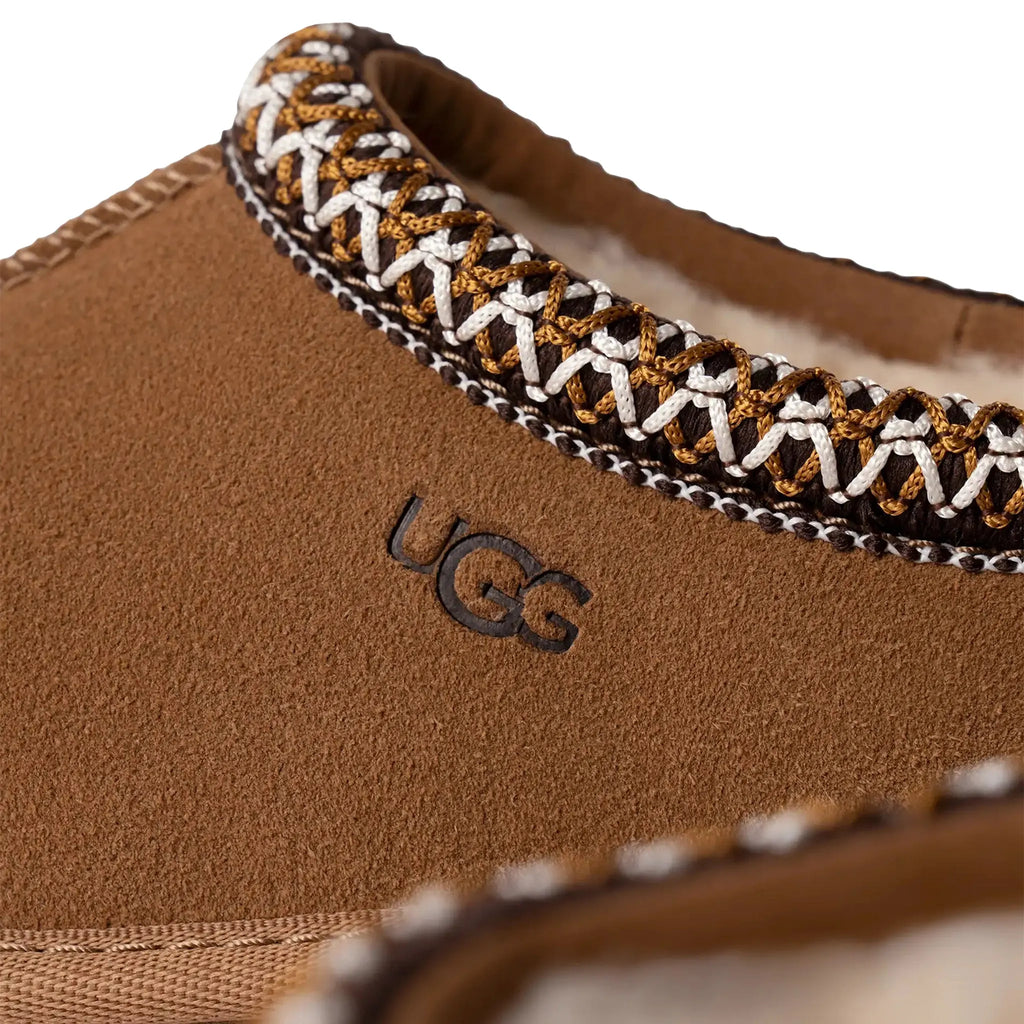 UGG Tasman II Kids Suede Chestnut Slippers - Brown