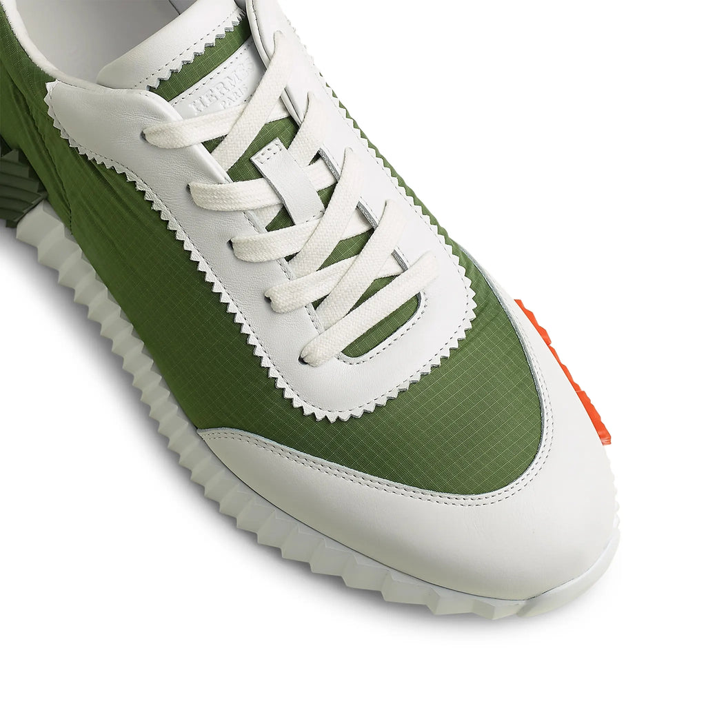 Hermes Paris Hermès Paris Ripstop Bouncing Sneaker Matcha White - Green