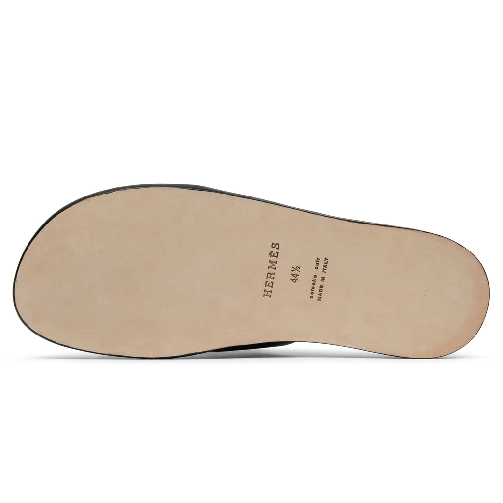 Hermes Paris Izmir Black Sandal (Minor Scratch)