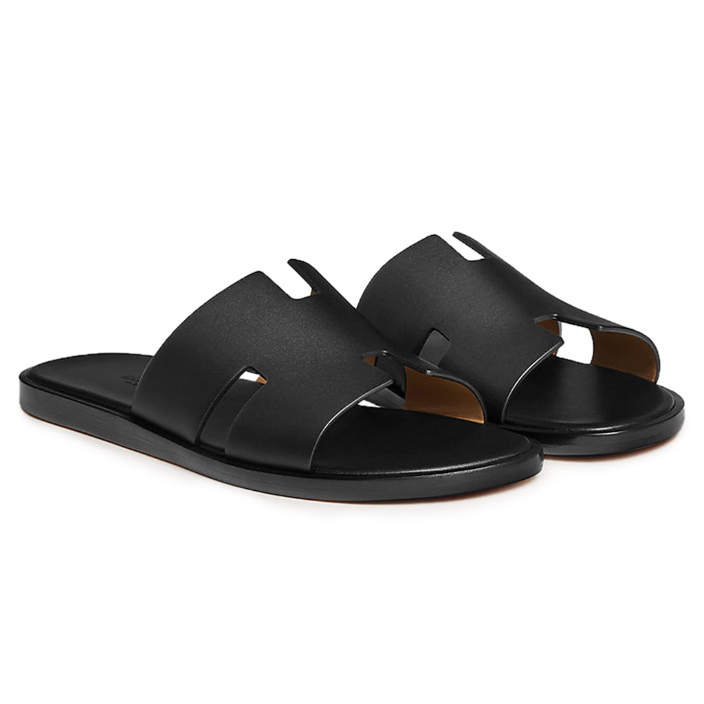 Hermes Paris Izmir Black Sandal (Minor Scratch)