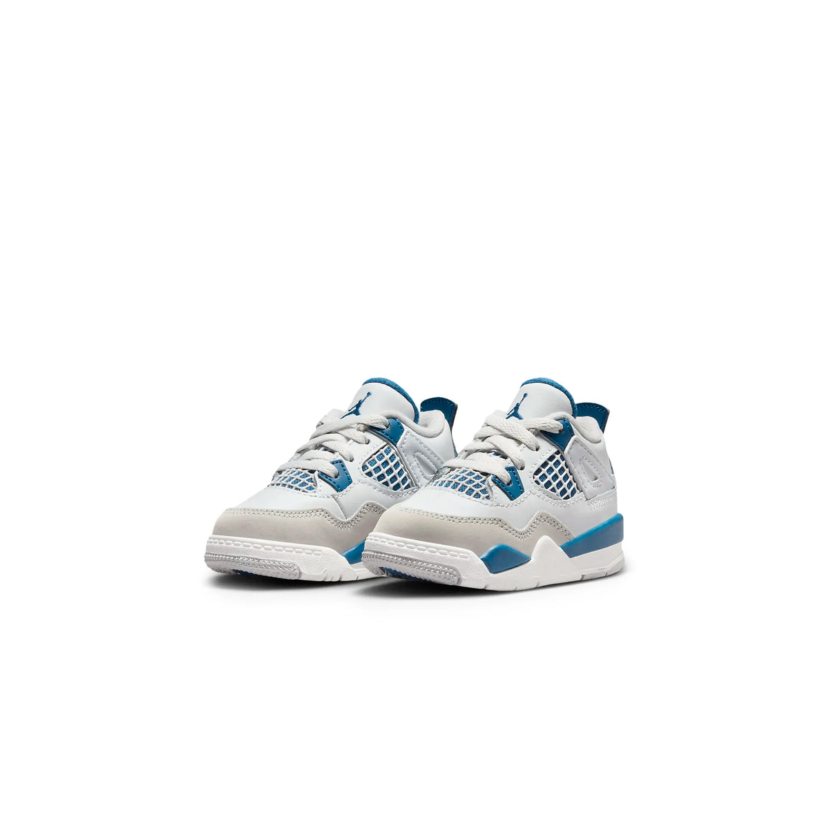 Air Jordan 4 Retro Military Blue (TD) Sneakers - White