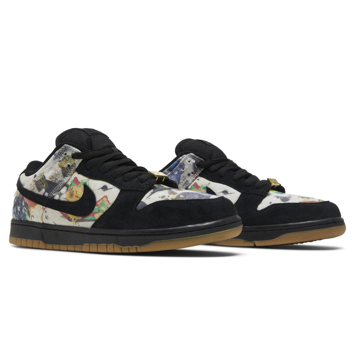 Supreme x Nike SB Dunk Low Rammellzee Sneakers - Black