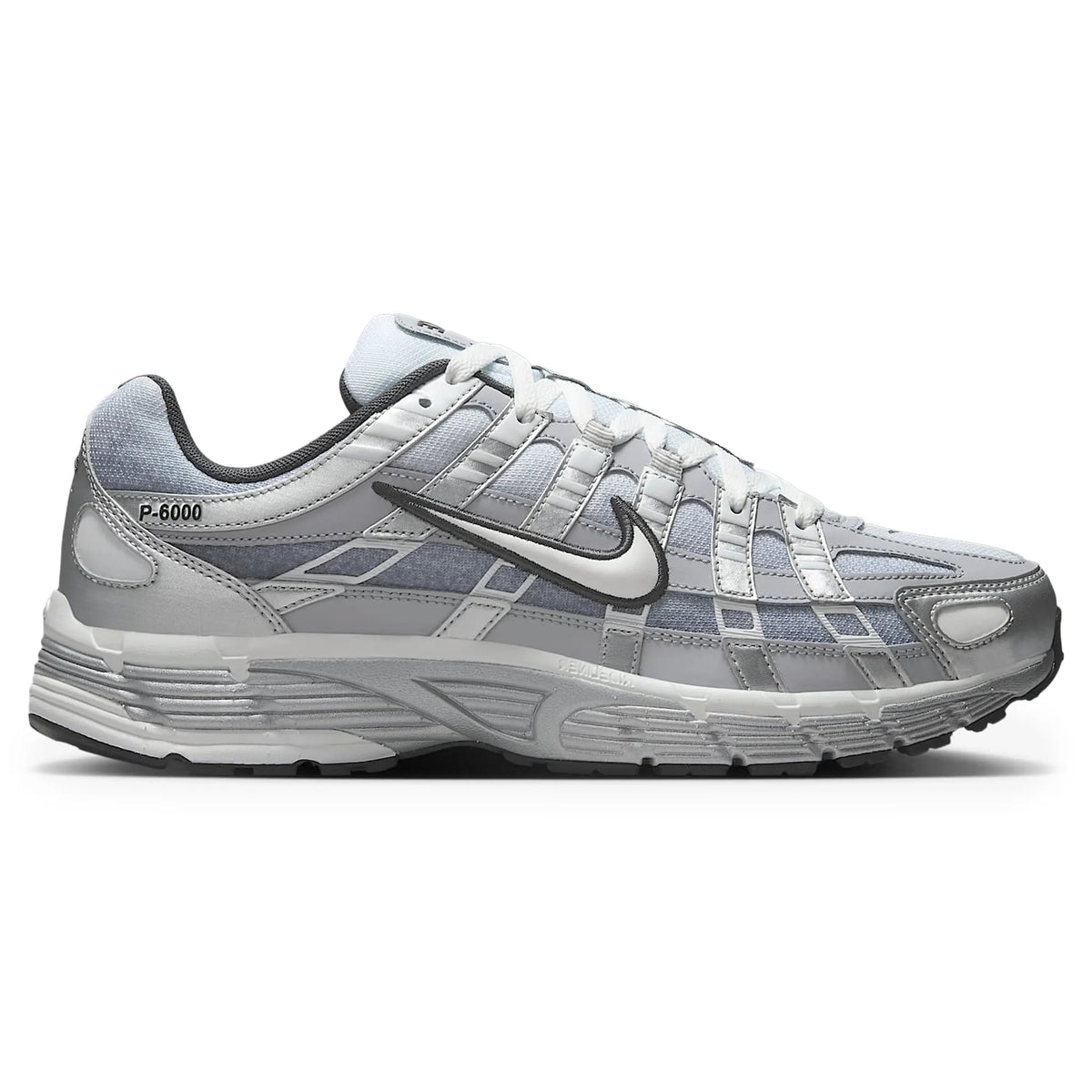 Nike P-6000 Metallic Silver Summit Wolf Grey Sneakers