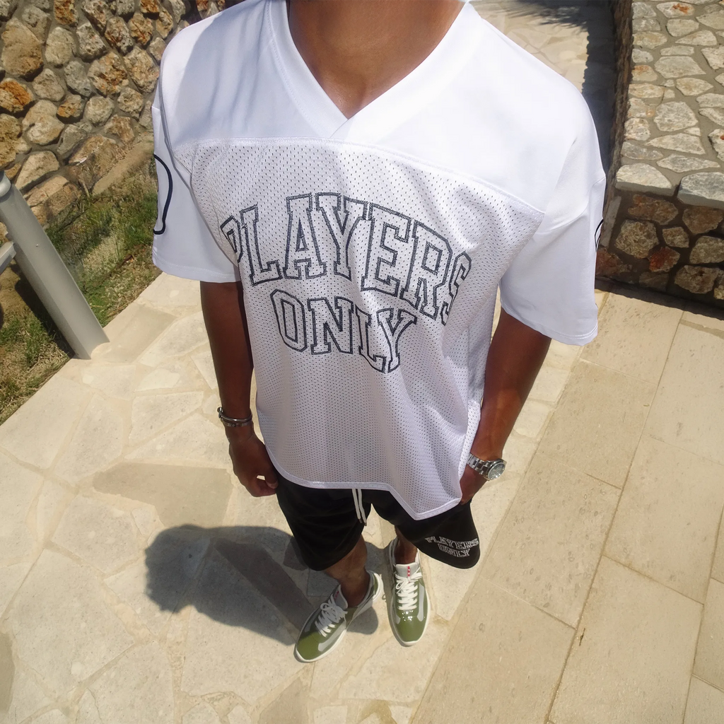 Players Only Mesh White Jersey