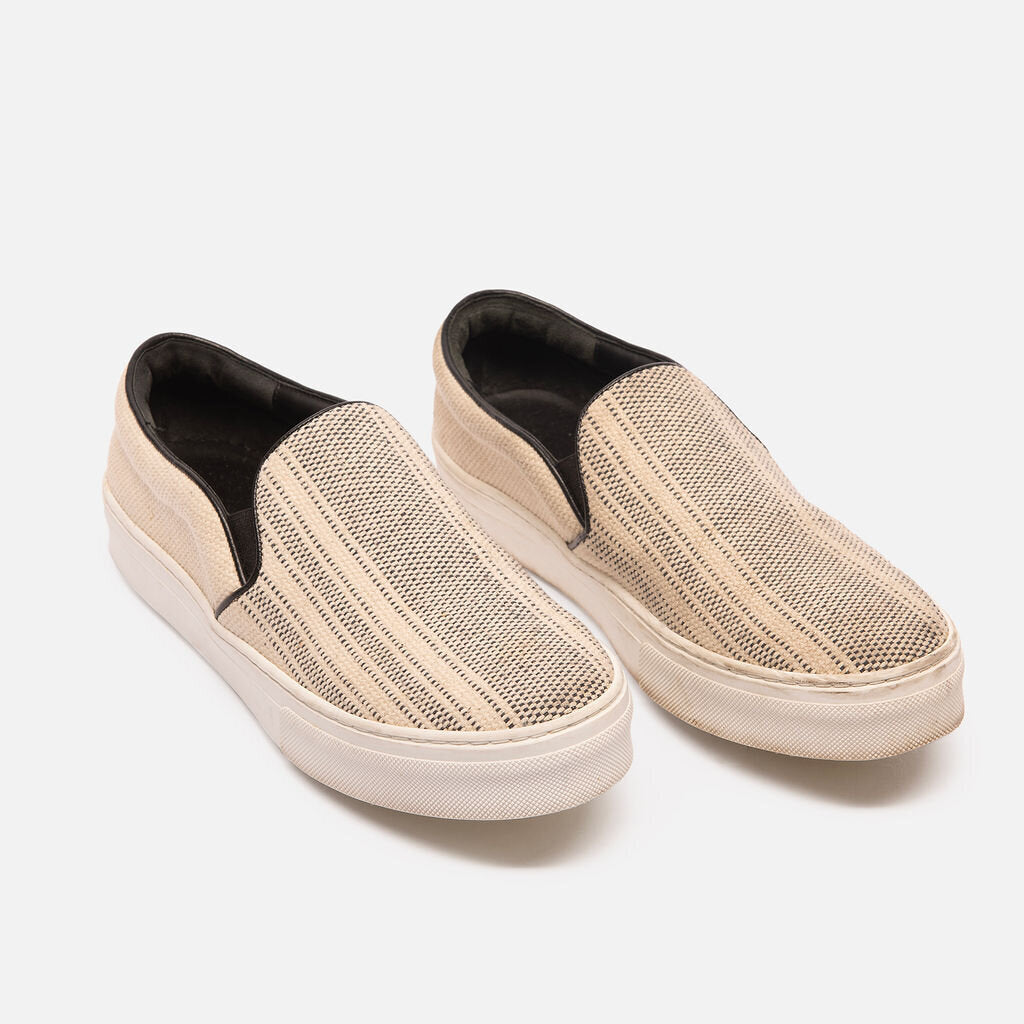Celine Beige Canvas Slip-On Sneaker