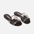 Manolo Blahnik Black PVC Sandal