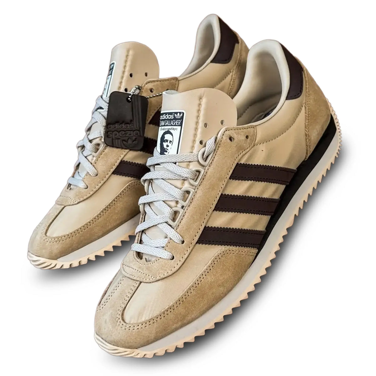 Adidas Achille Spezial x Liam Gallagher Stone Khaki Sneakers