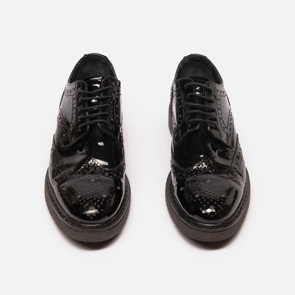 Kurt Geiger Black Patent Oxfords Shoes