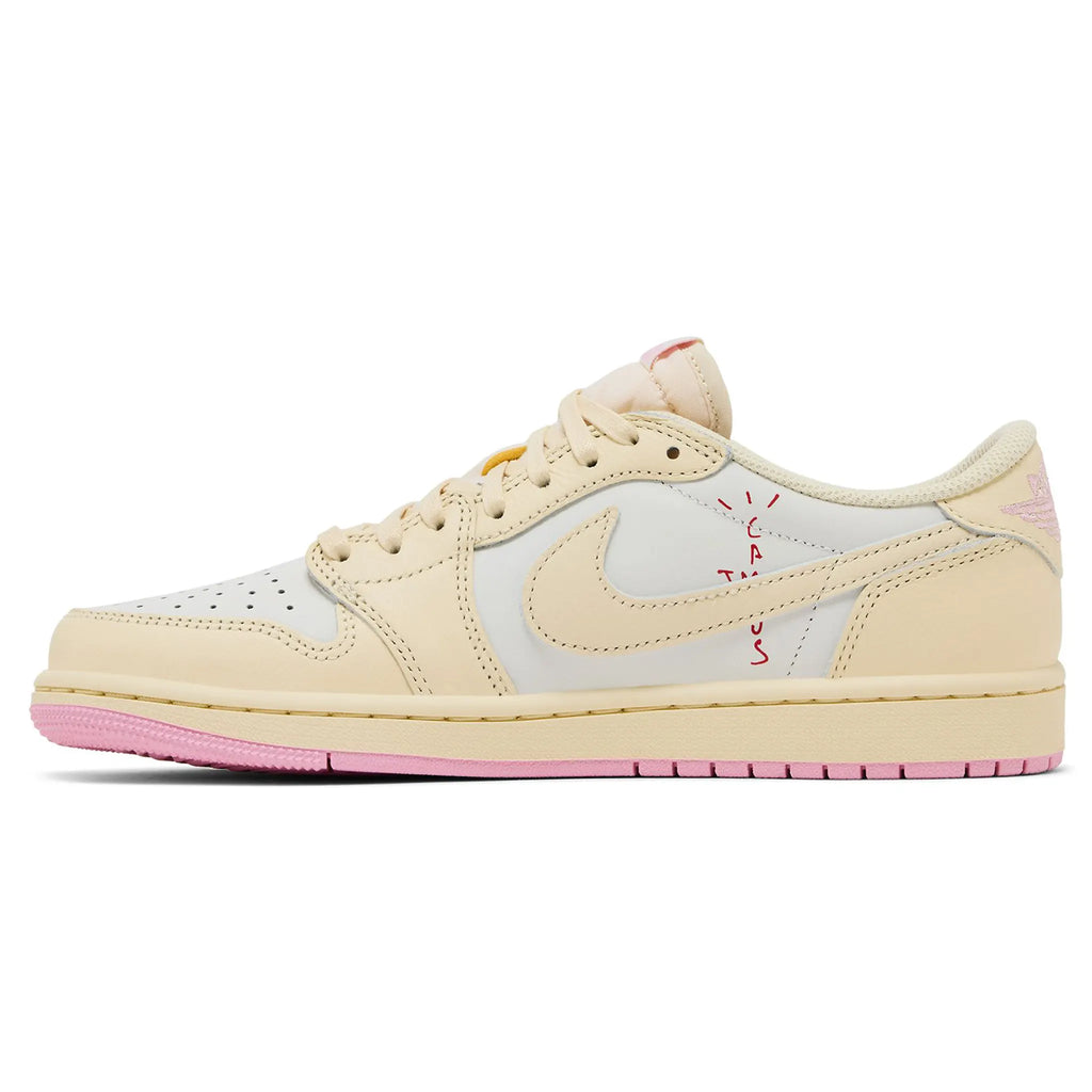 Travis Scott x Air Jordan 1 Low OG Shy Pink Sneakers