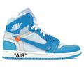 Air Jordan 1 X Off-White Retro High UNC University Blue Sneakers