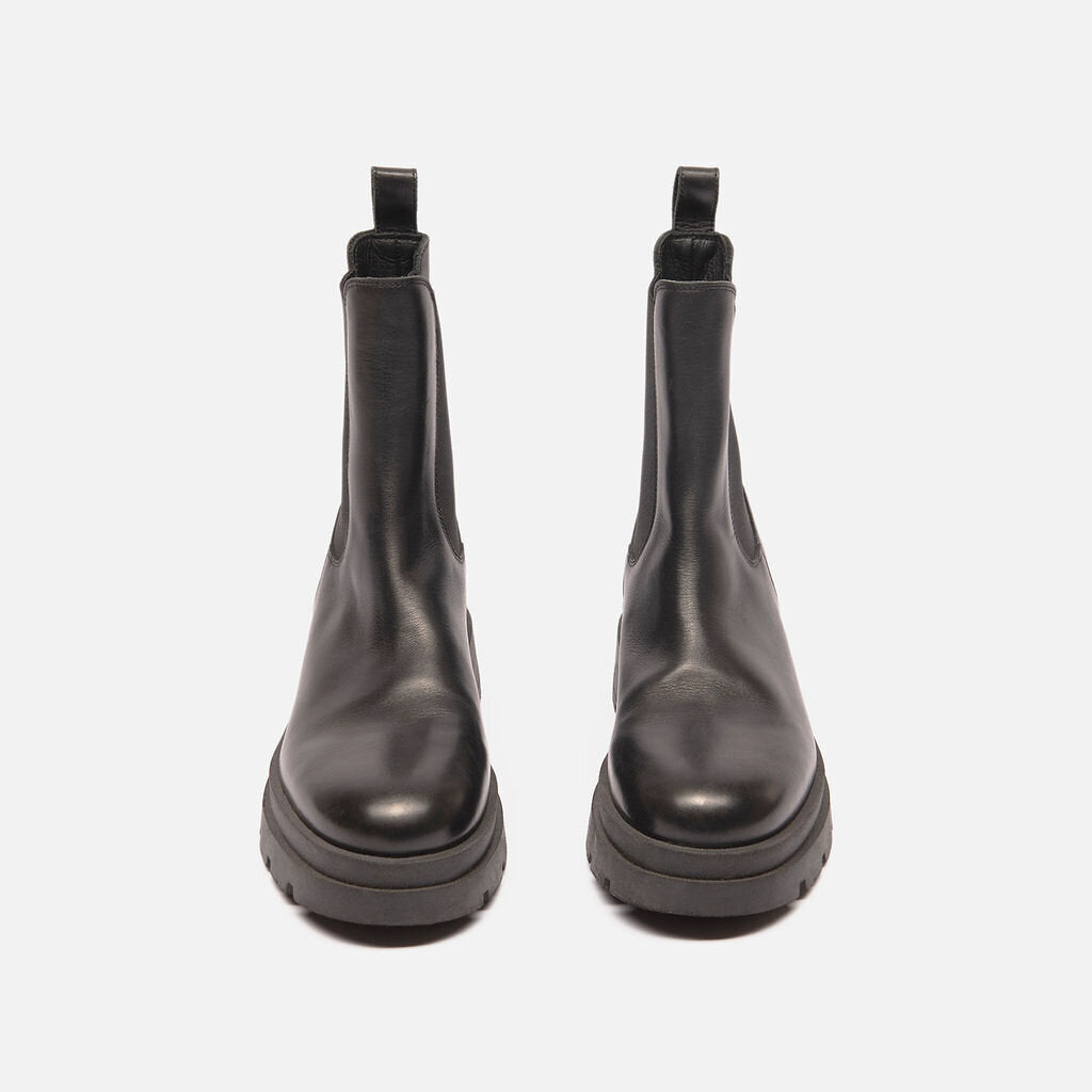 Anine Bing Black Lug Sole Boots