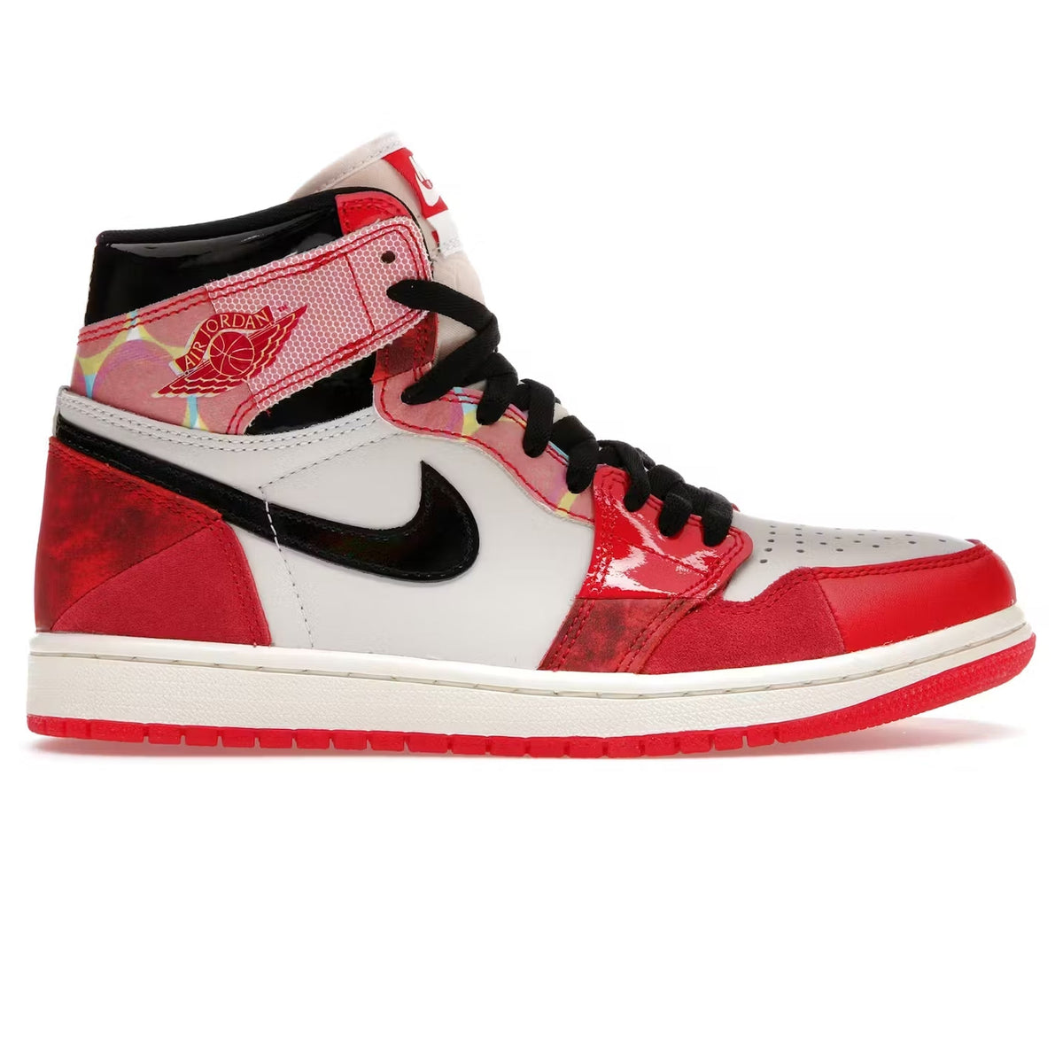 Air Jordan 1 Retro High OG Spider-Man Across the Spider-Verse Sneakers - Red