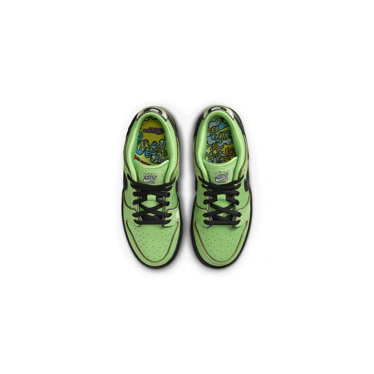 The Powerpuff Girls x Nike SB Dunk Low Buttercup (PS) Sneakers - Green