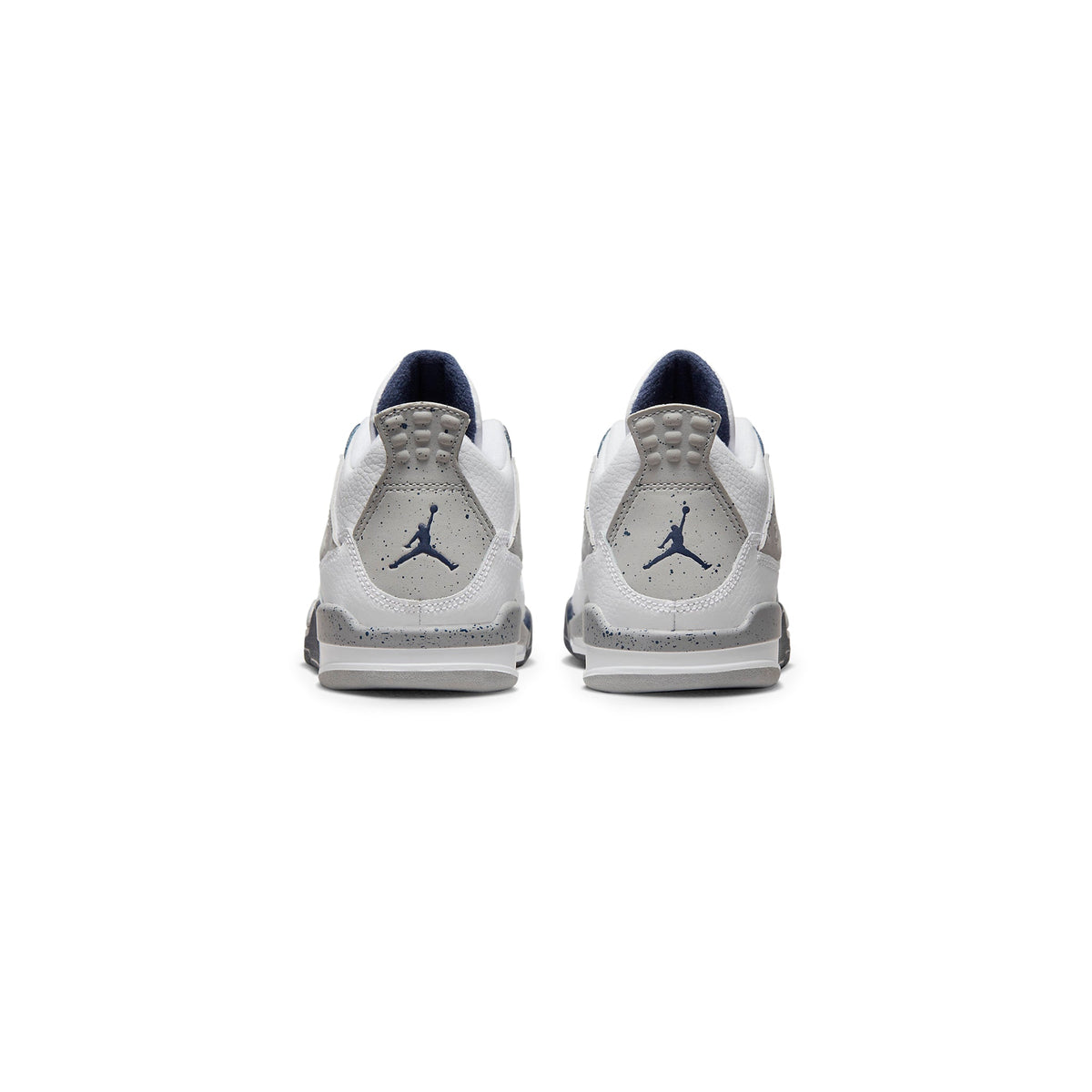 Air Jordan 4 Retro Midnight Navy (PS) Sneakers - White