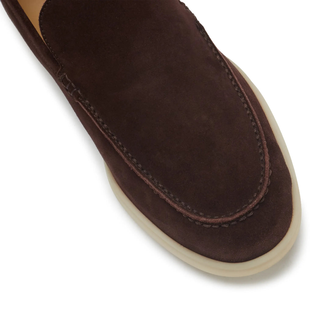 Preloved - Loro Piana Summer Walk Suede Chocolate Loafers