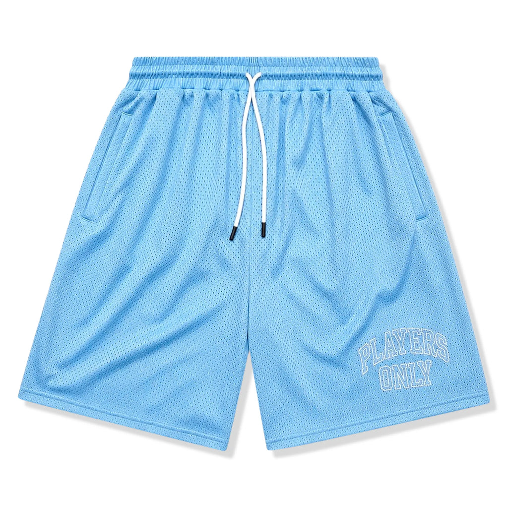 Players Only Mesh Blue Jersey Shorts
