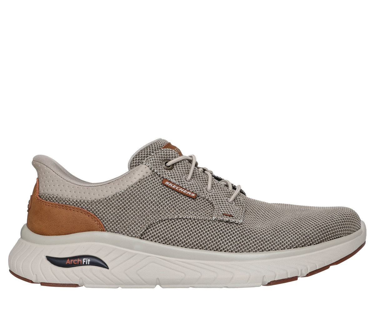 Skechers Slip-ins Relaxed Fit: Arch Fit Crosser - Ruger, TAUPE