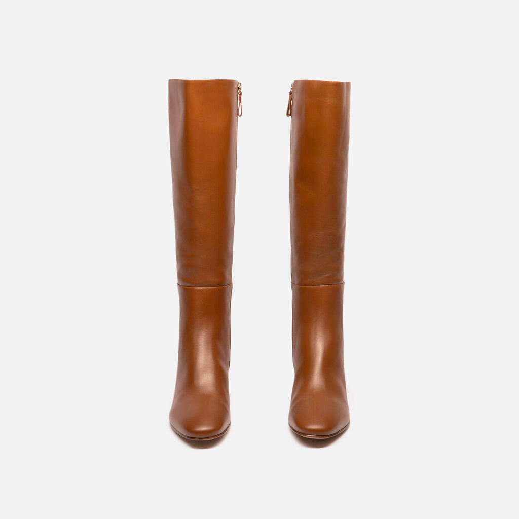 Alexandre Birman Brown Leather Knee High Boot