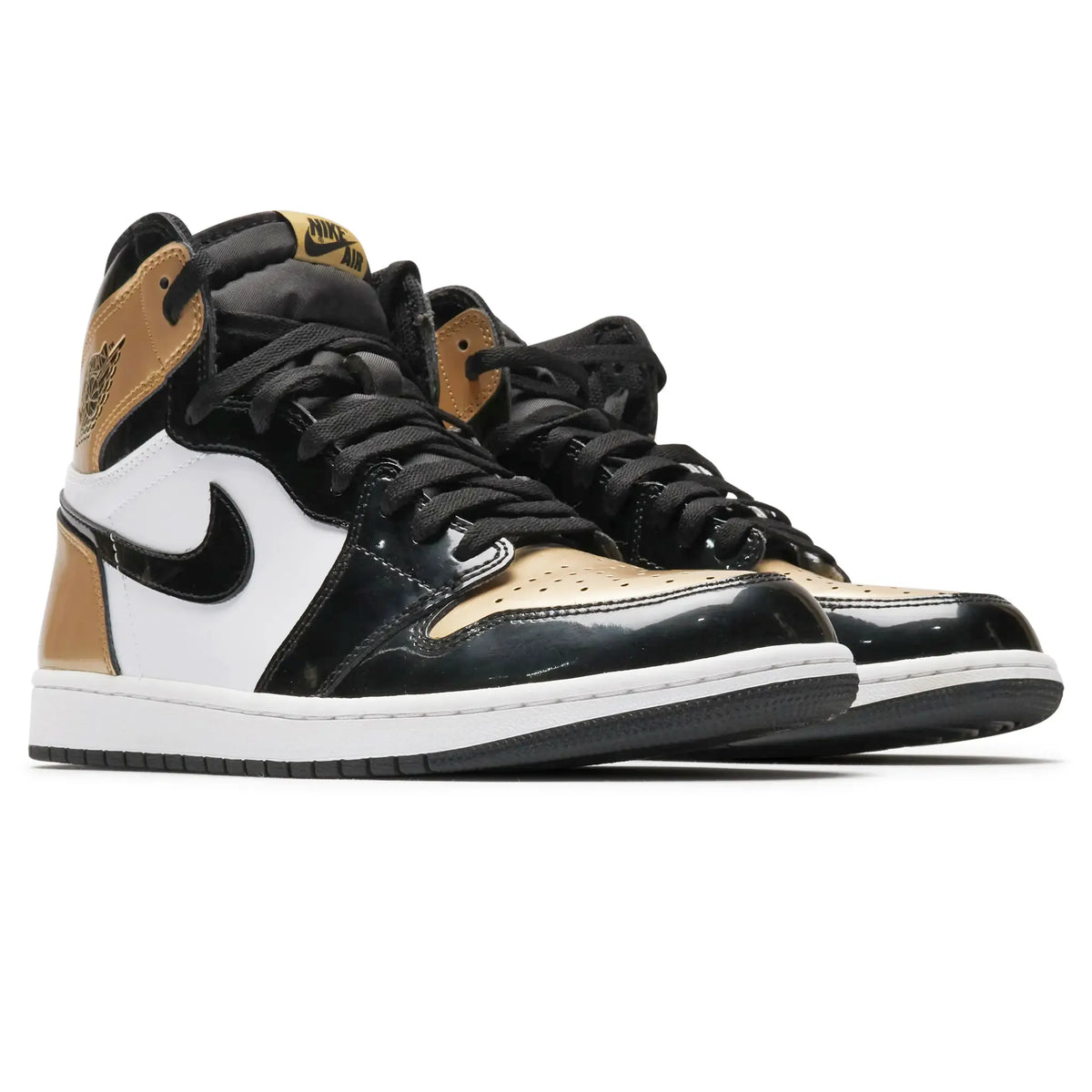 Preloved - Air Jordan 1 Retro High NRG Patent Gold Toe Sneakers