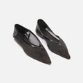 Anine Bing Black Mesh Pointed Toe Flat