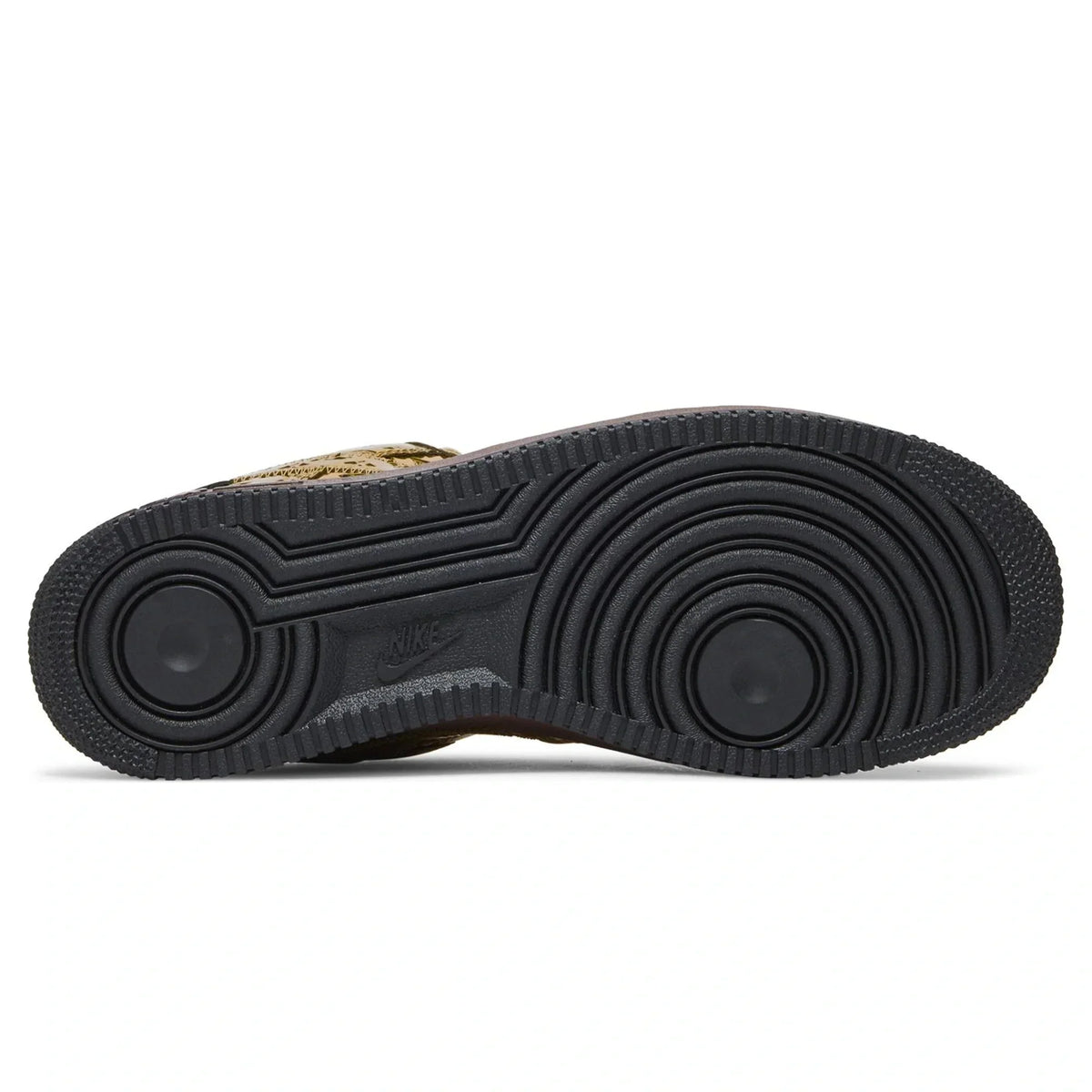 Louis Vuitton x Nike Air Force 1 Low Metallic Gold Sneakers
