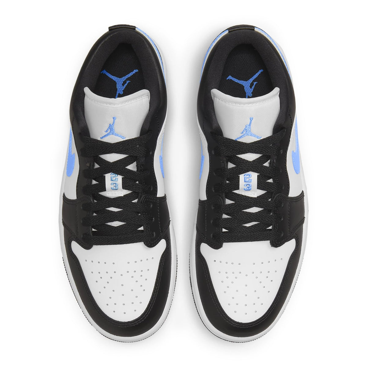 Air Jordan 1 Low Black University Blue White - Women's Sneakers