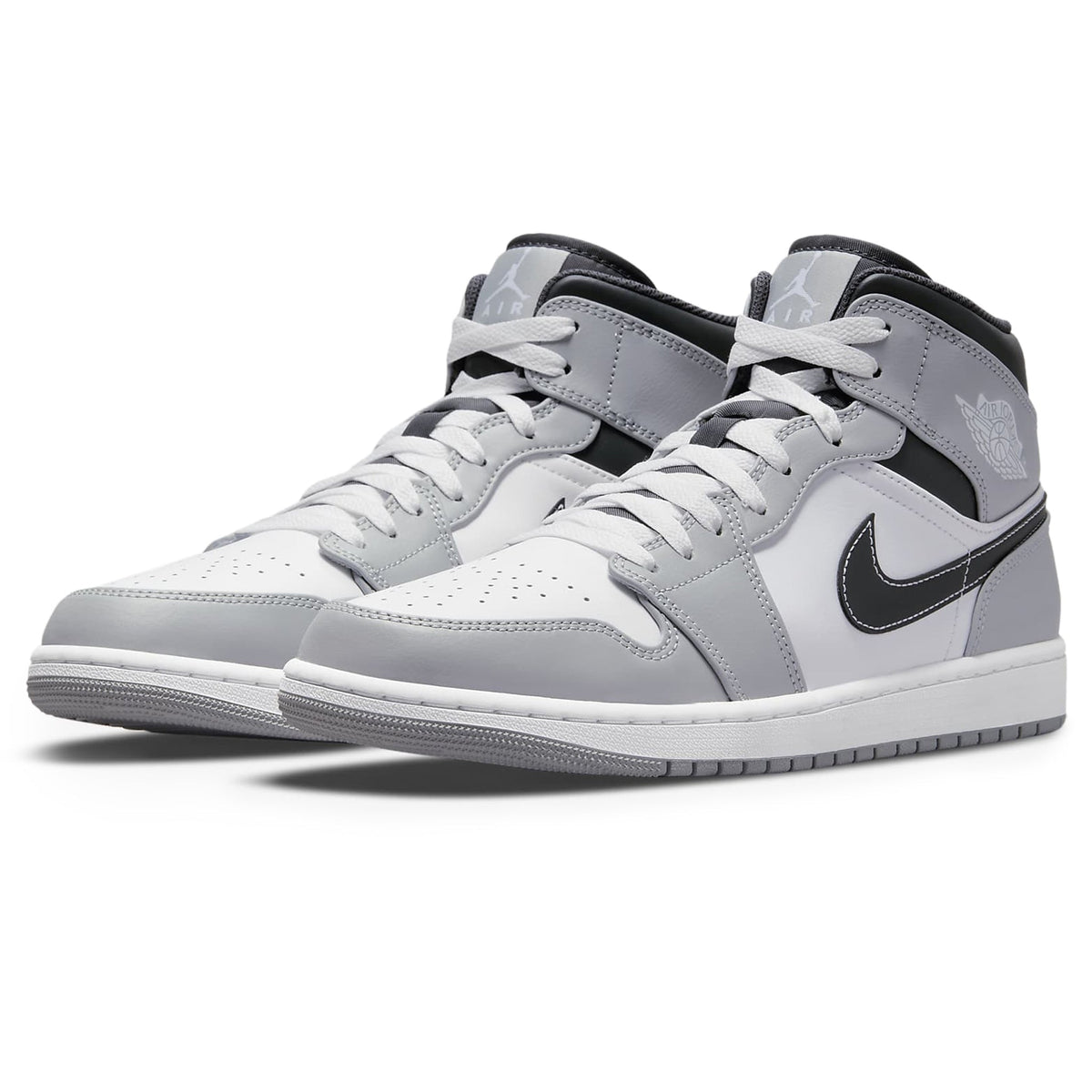 Air Jordan 1 Mid Light Smoke Grey Anthracite Sneakers