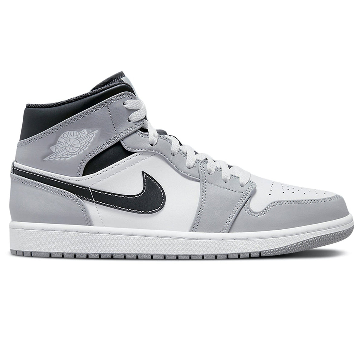 Air Jordan 1 Mid Light Smoke Grey Anthracite Sneakers
