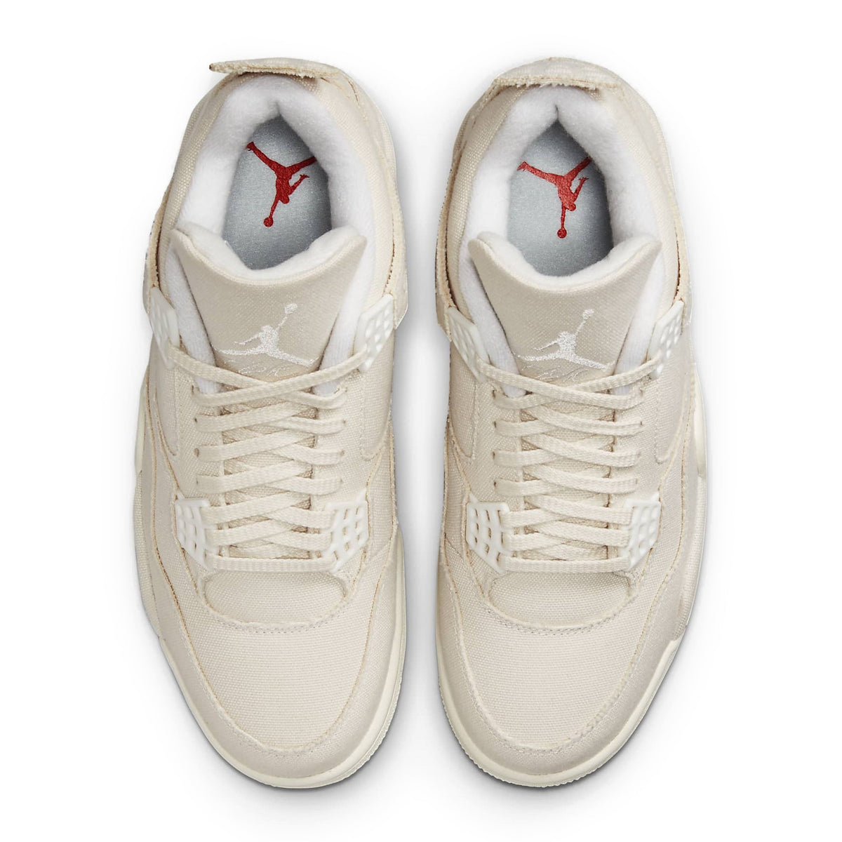 Air Jordan 4 Retro Blank Canvas - Women's Sneakers - Beige