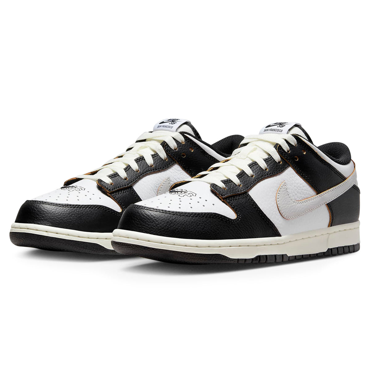 Nike x HUF SB Dunk Low San Francisco Sneakers - Black